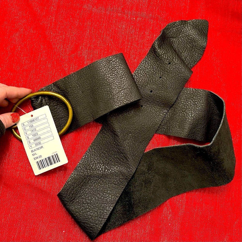 Anthropologie Leather and Suede Belt - Soft and Timeless - Size M/L